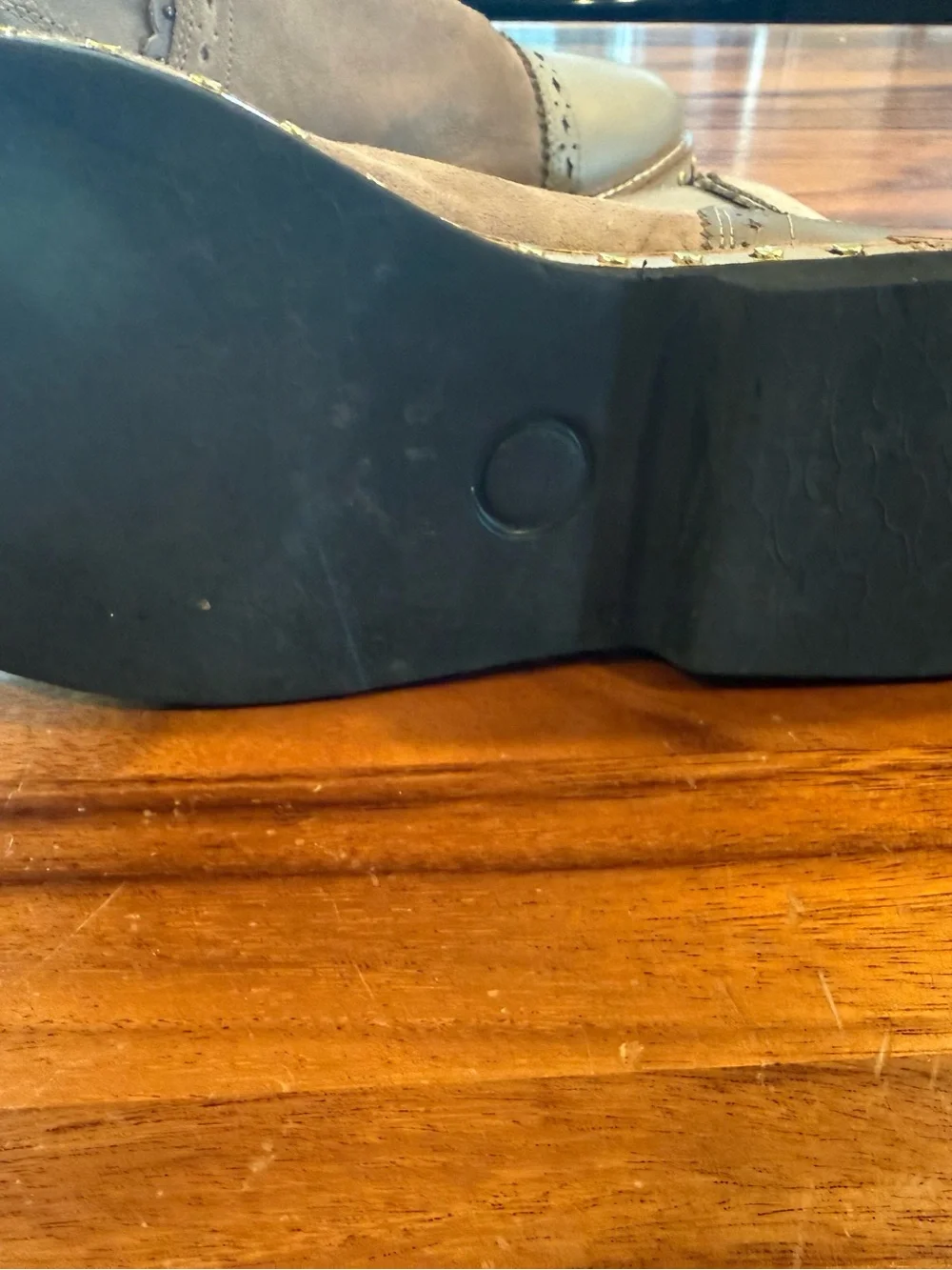 Free People Women’s Taupe Suede Chelsea Boot with Studded Sole